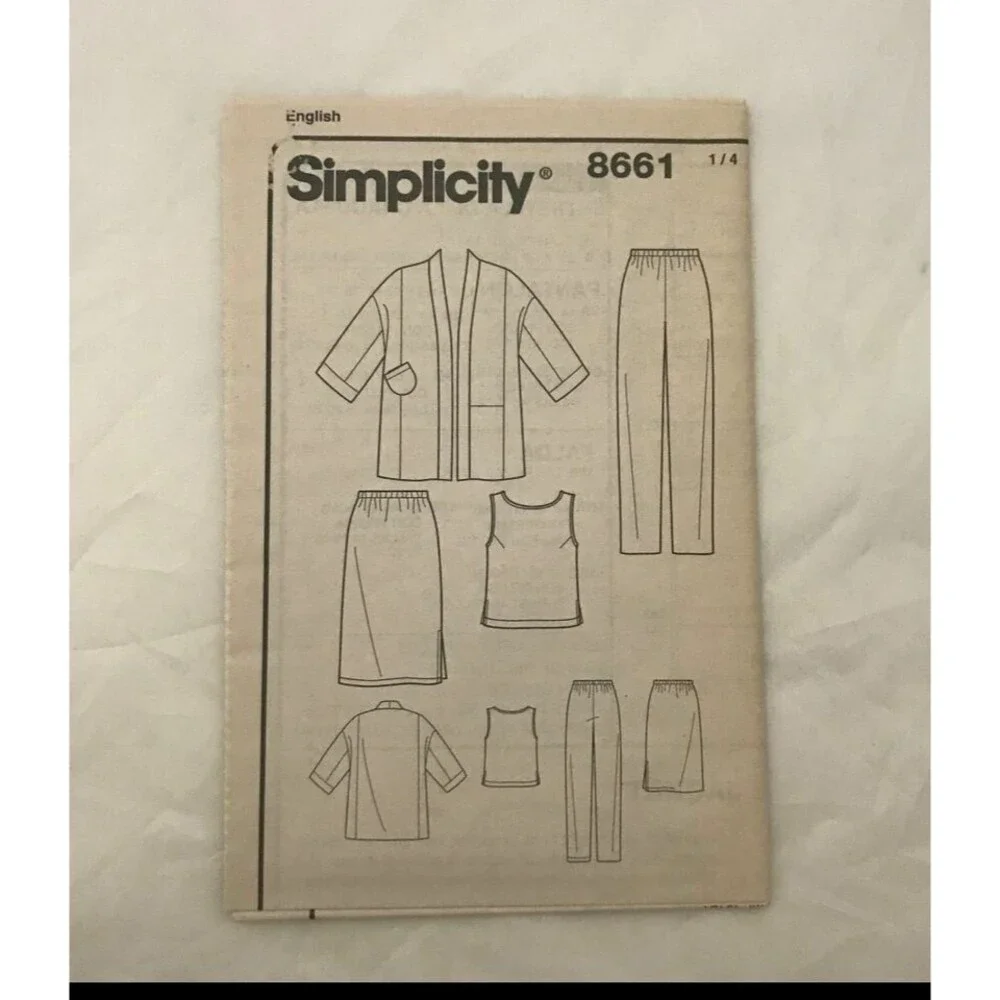 #8661 Simplicity saperates Womens sewing pattern 12-16